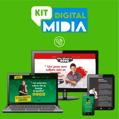 Kit Midia Digital para campanha eleitoral - Eleições 2022 Propaganda Eleitoral Completa - O Ponto Eleitoral, agência gráfica