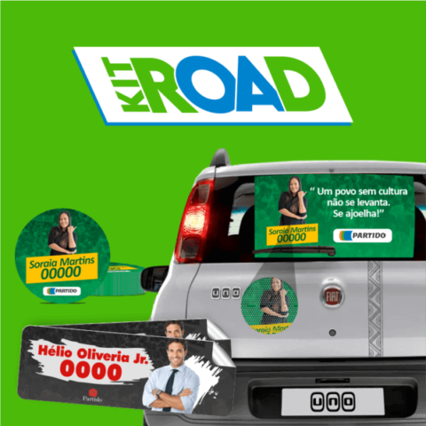 Kit Road Campanha Eleitoral - Kit Propaganda Eleitoral- melhor preço para impressos para sua campanha eleitoral - O Ponto Eleitoral, agência gráfica